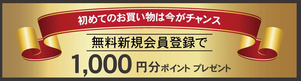 新規会員登録1000ptプレゼント